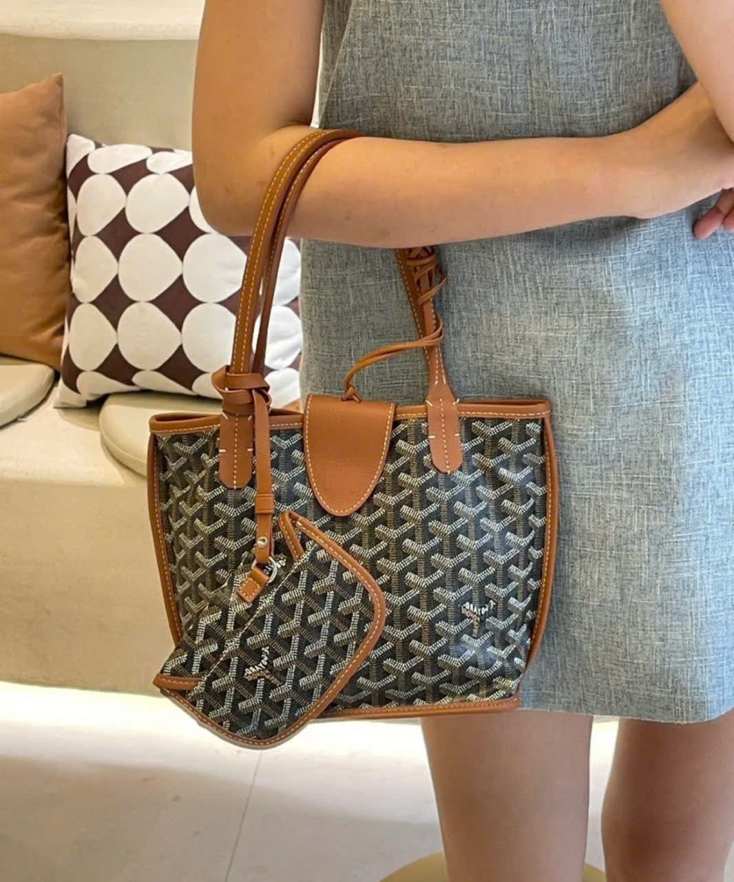 Túi xách Goyard Anjou Mini Nâu