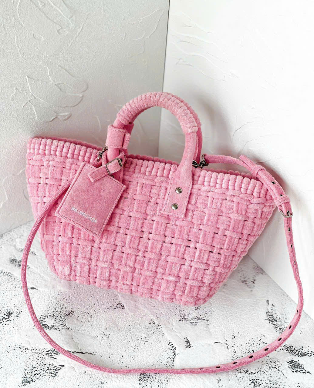 Túi Balenciaga Bistro vải tweed