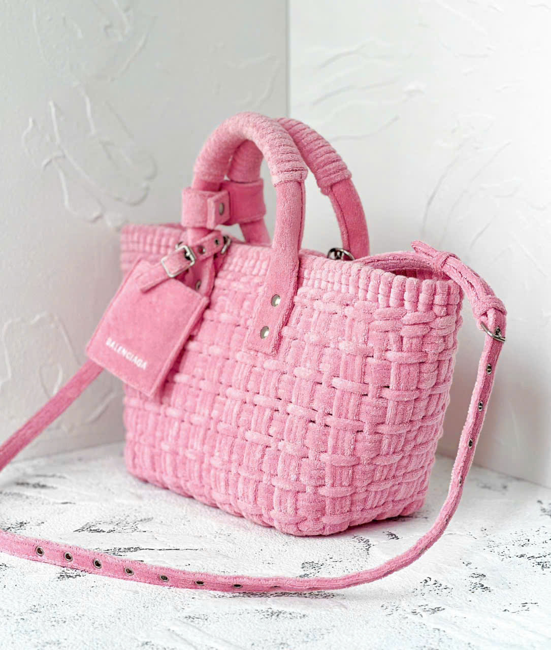 Túi Balenciaga Bistro vải tweed