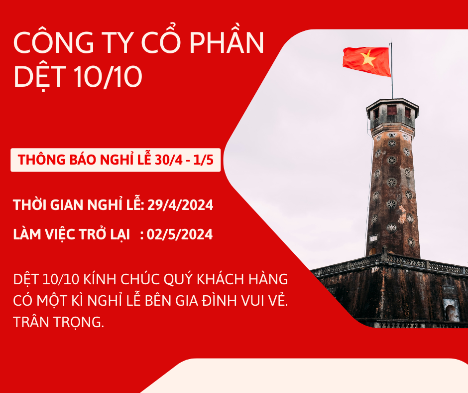Lịch nghỉ lễ 30/4 - 1/5