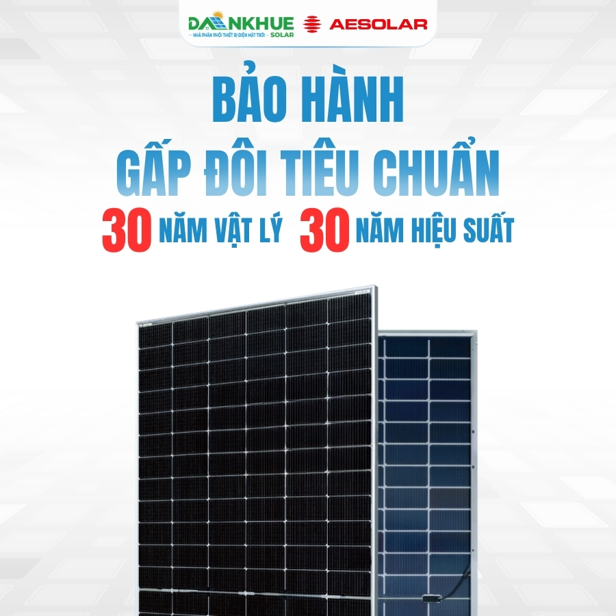 Bảo hành 30 năm vật lý và 20 hiệu suất