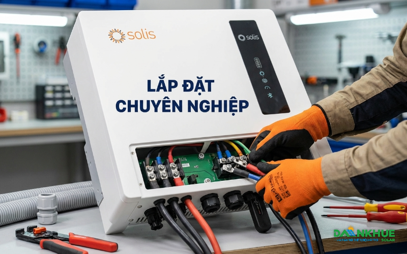 Biến tần hybrid Solis s6 8kw pro lắp đặt dễ dàng