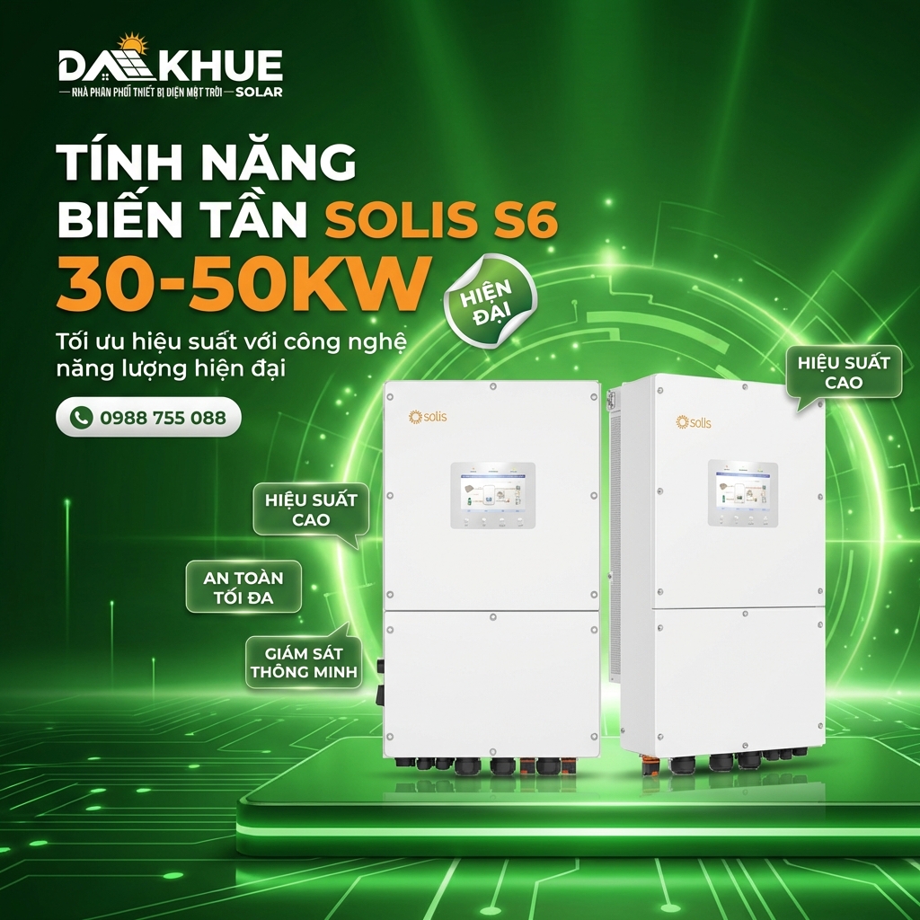 tính năng Inverter Solis S6-EH3P(30-50)K-H 3 pha áp cao hỗ trợ toàn diện