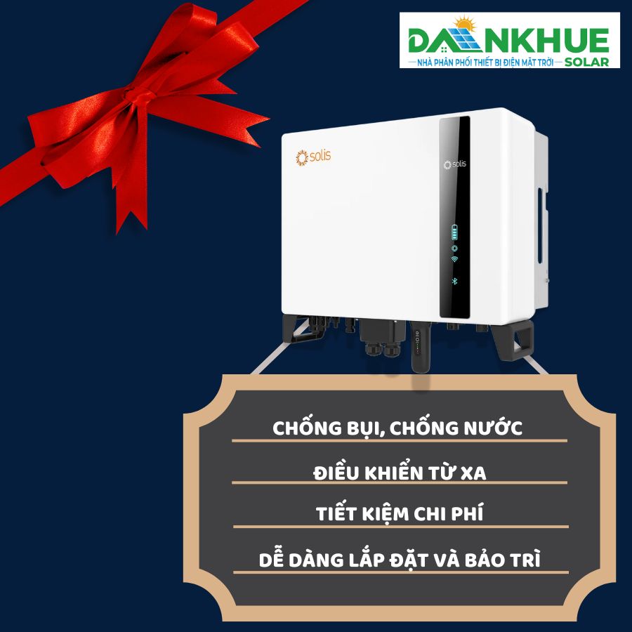 Biến tần hybrid Solis 3 pha có công nghệ chống bụi chống nước 