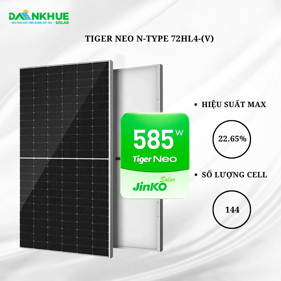 đặc điểm nổi bật của tấm pin mặt trời Jinko Tiger Neo N-type 72HL4-(V) 565-585W