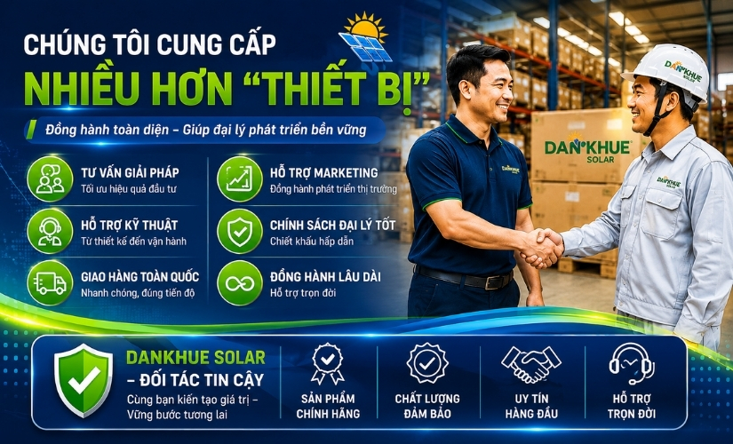 Kho hàng thiết bị điện mặt trời Đan Khuê Solar và đội ngũ kỹ thuật thực chiến