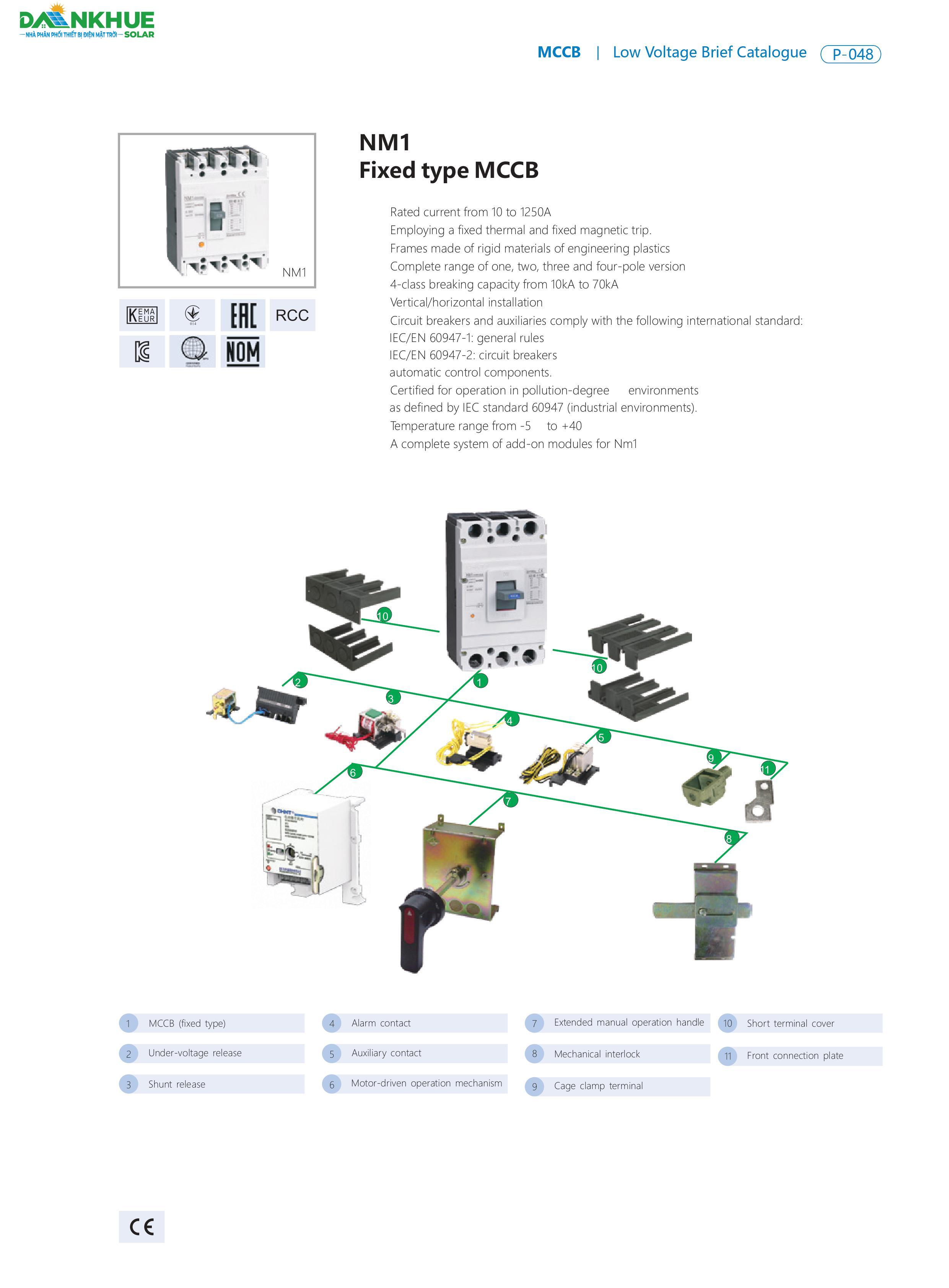 datasheet Aptomat CHINT NM1