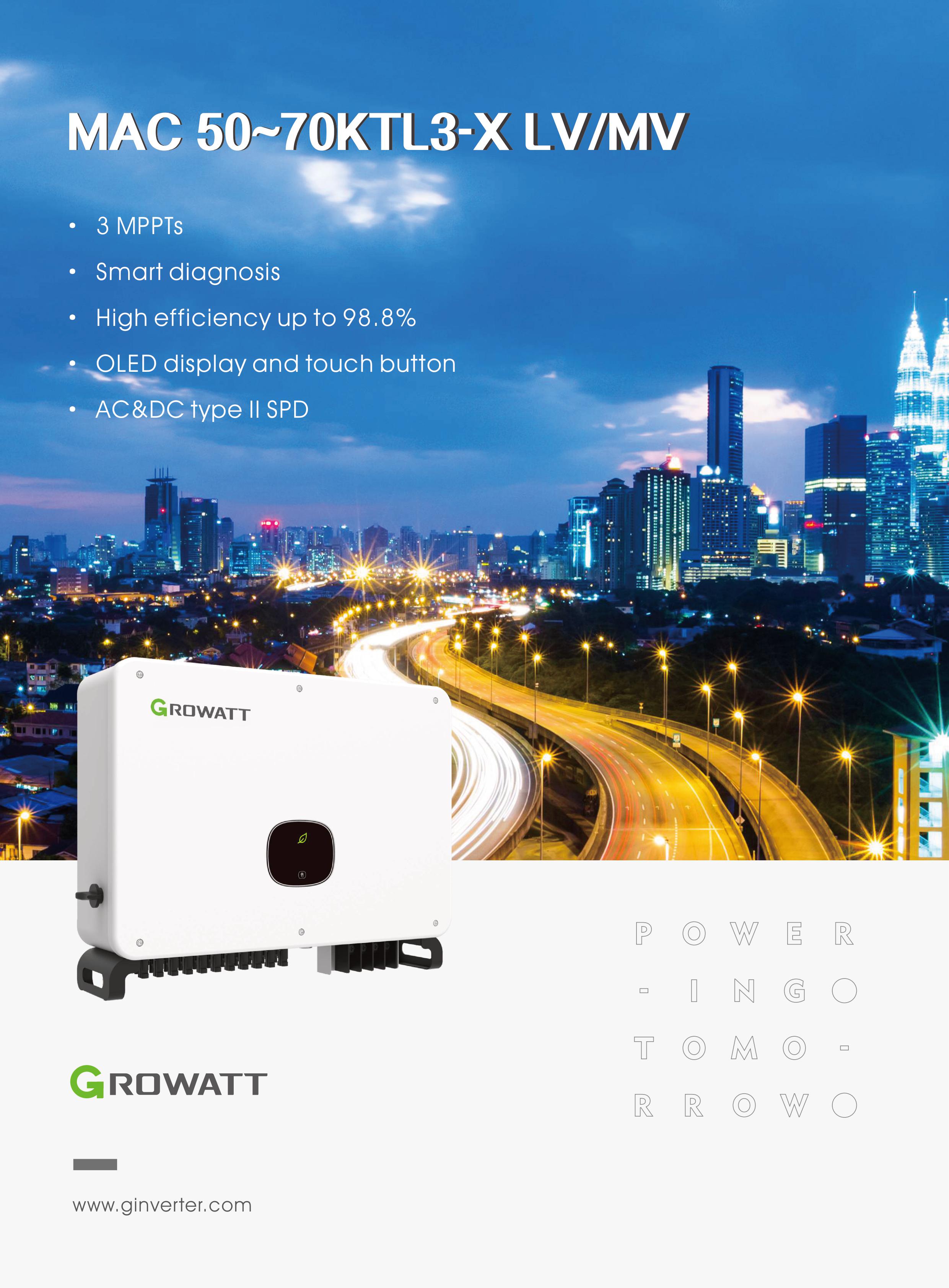 datasheet inverter hòa lưới Growatt MAC-50-70KTL3-X