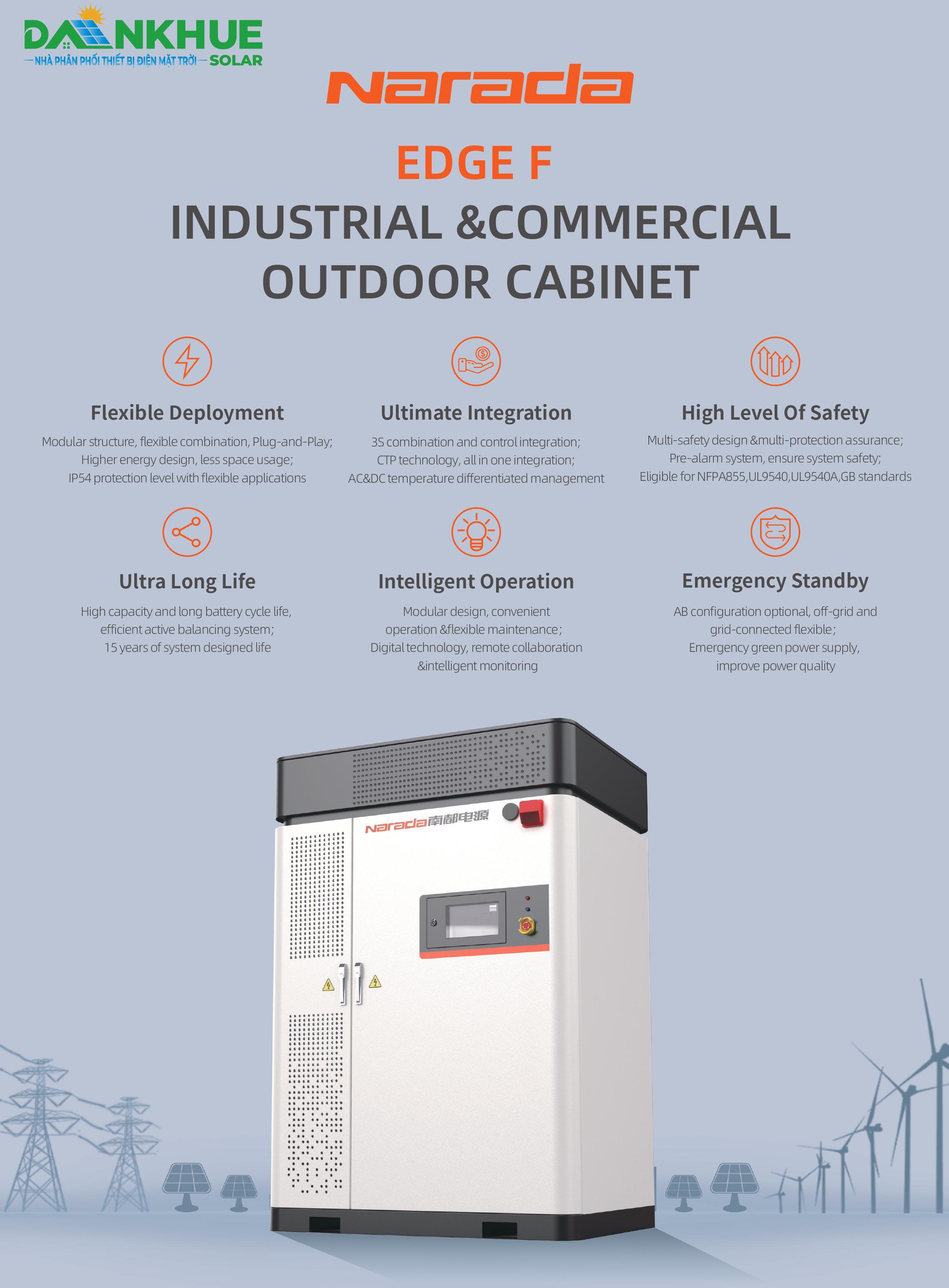 Datasheet hệ thống lưu trữ công nghiệp và thương mại Narada EDGE F