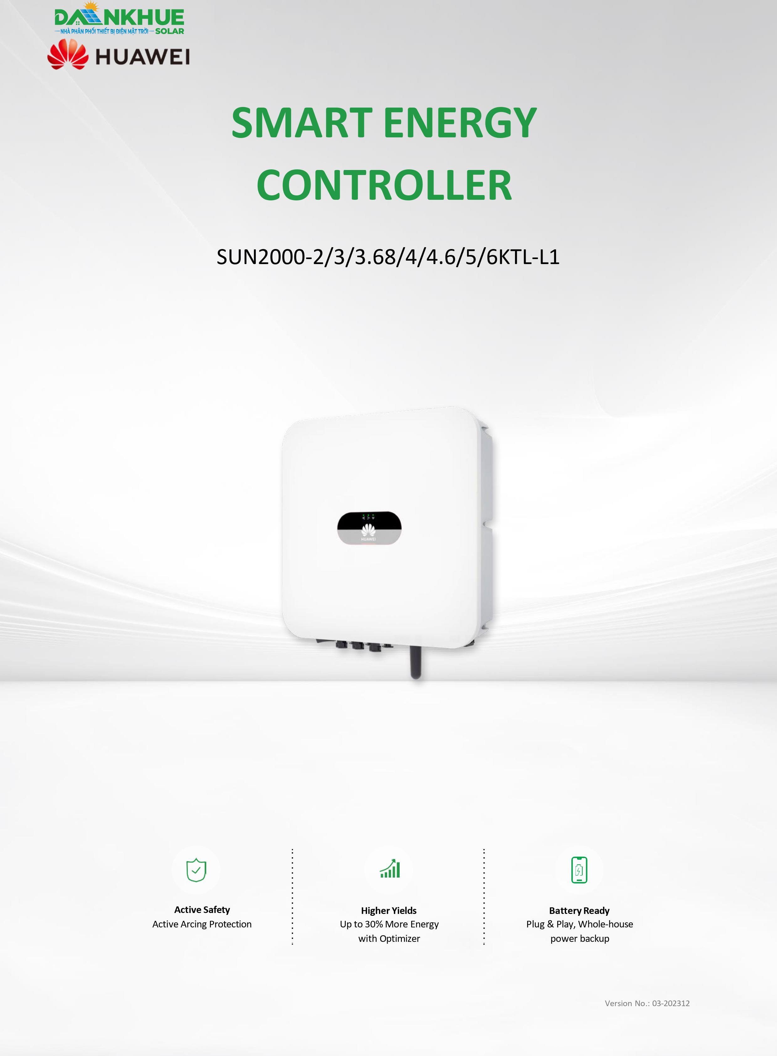 Datasheet Inverter Hyrid Huawei SUN2000-(2-6)KTL-L1