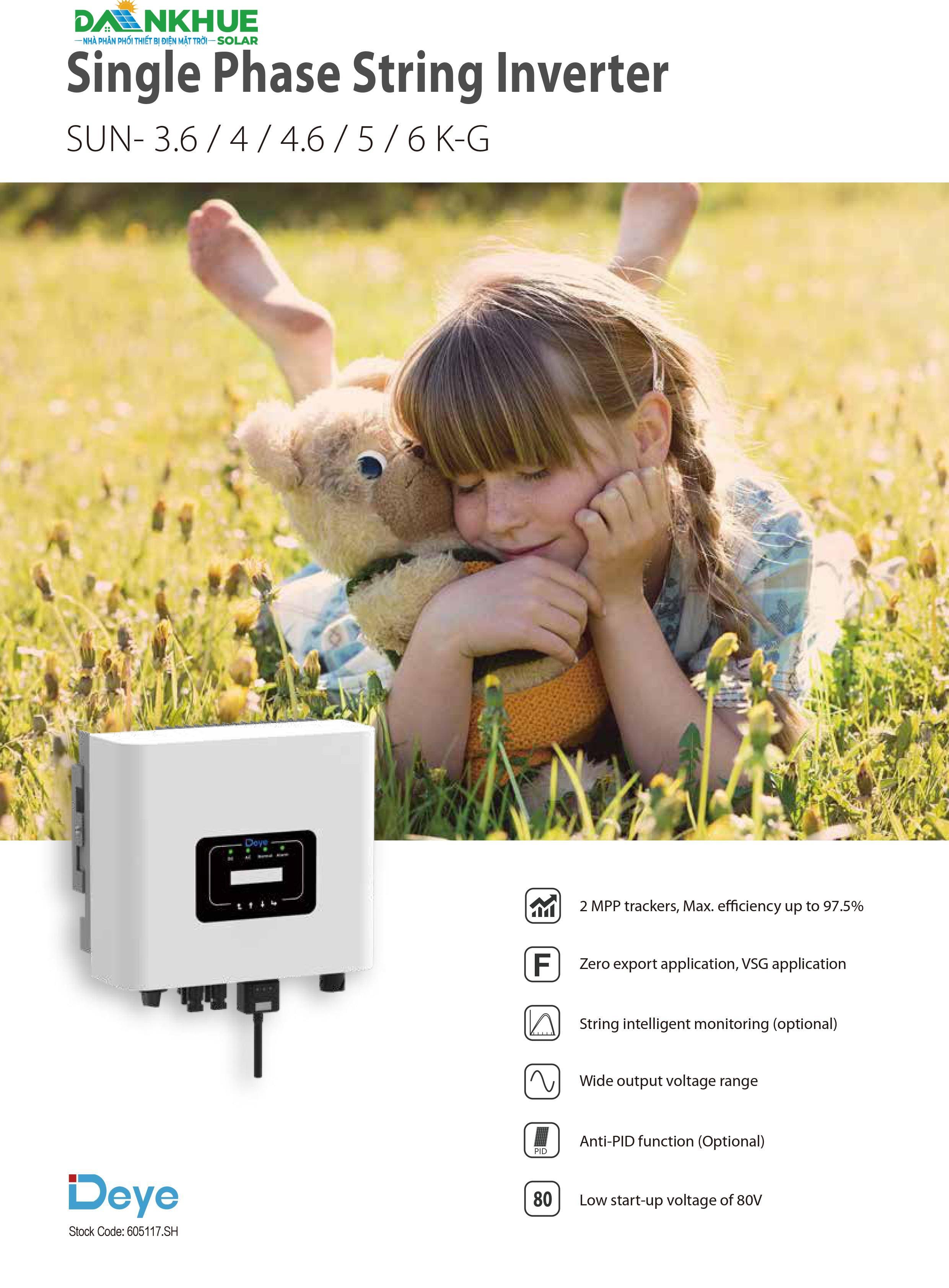datasheet inverter hòa lưới Deye SUN-5K-G