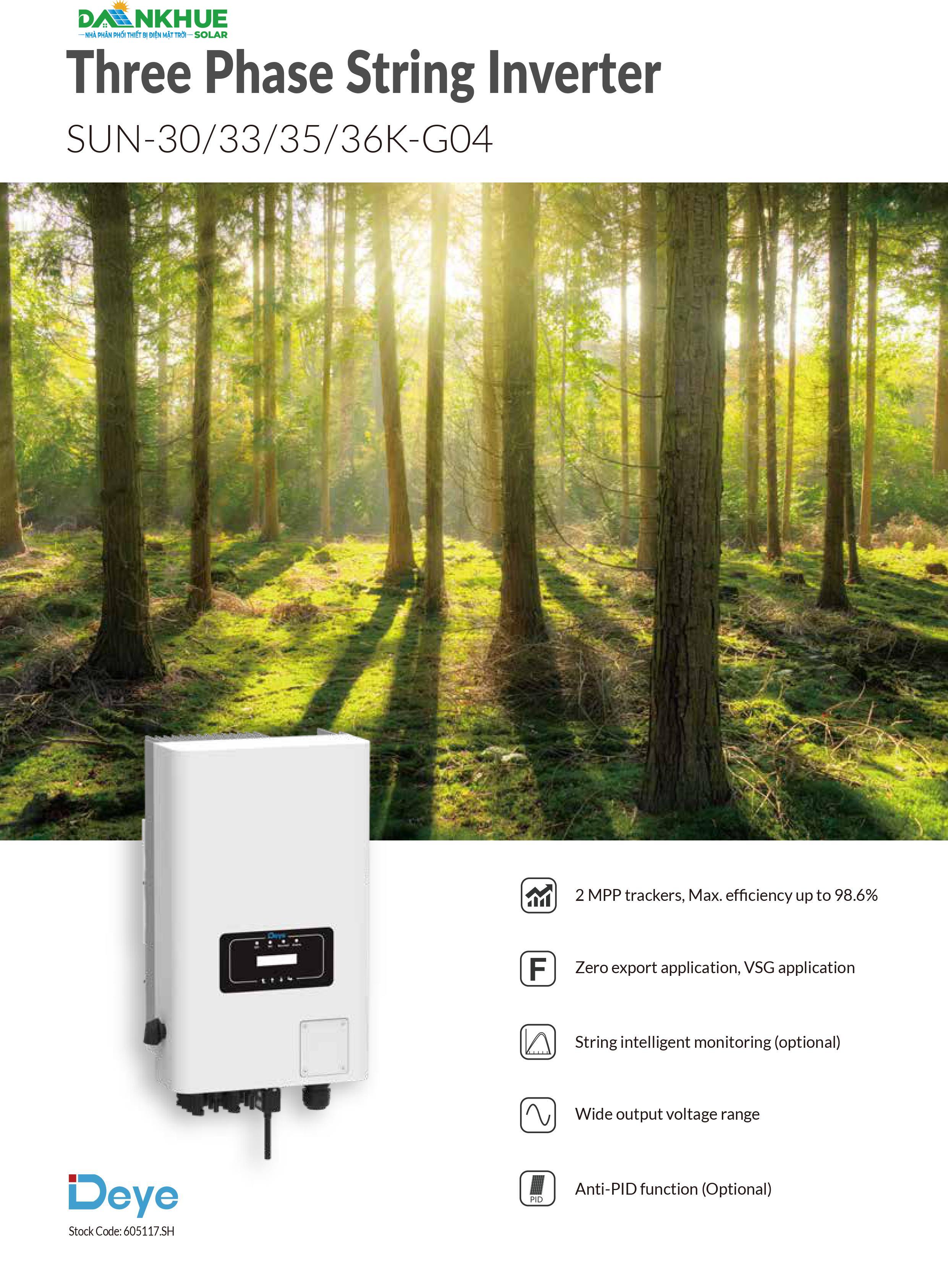 Datasheet inverter hòa lưới Deye SUN-30-36K-G04