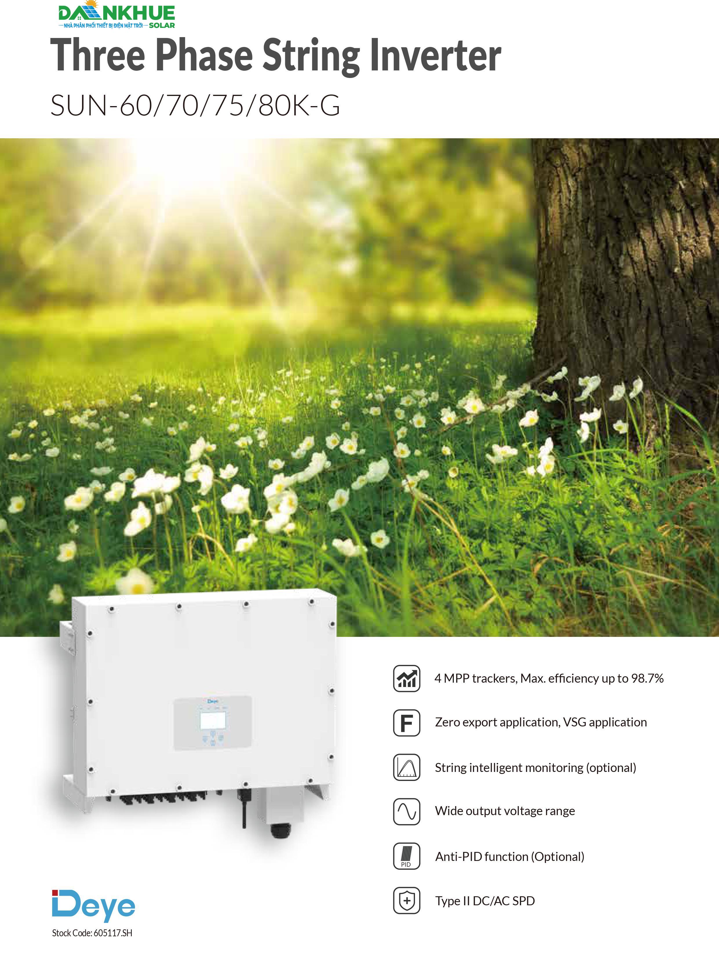 Datasheet inverter hòa lưới Deye SUN-60-80K-G