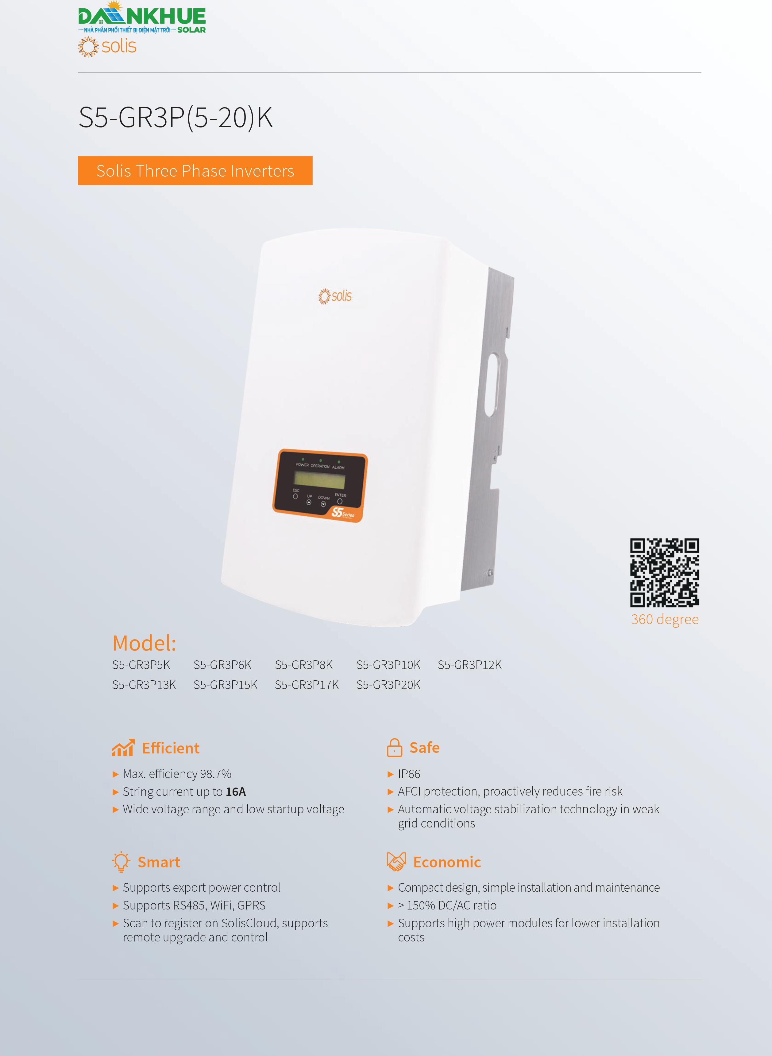 datasheet inverter hòa lưới Solis S5-GR3P5-20K