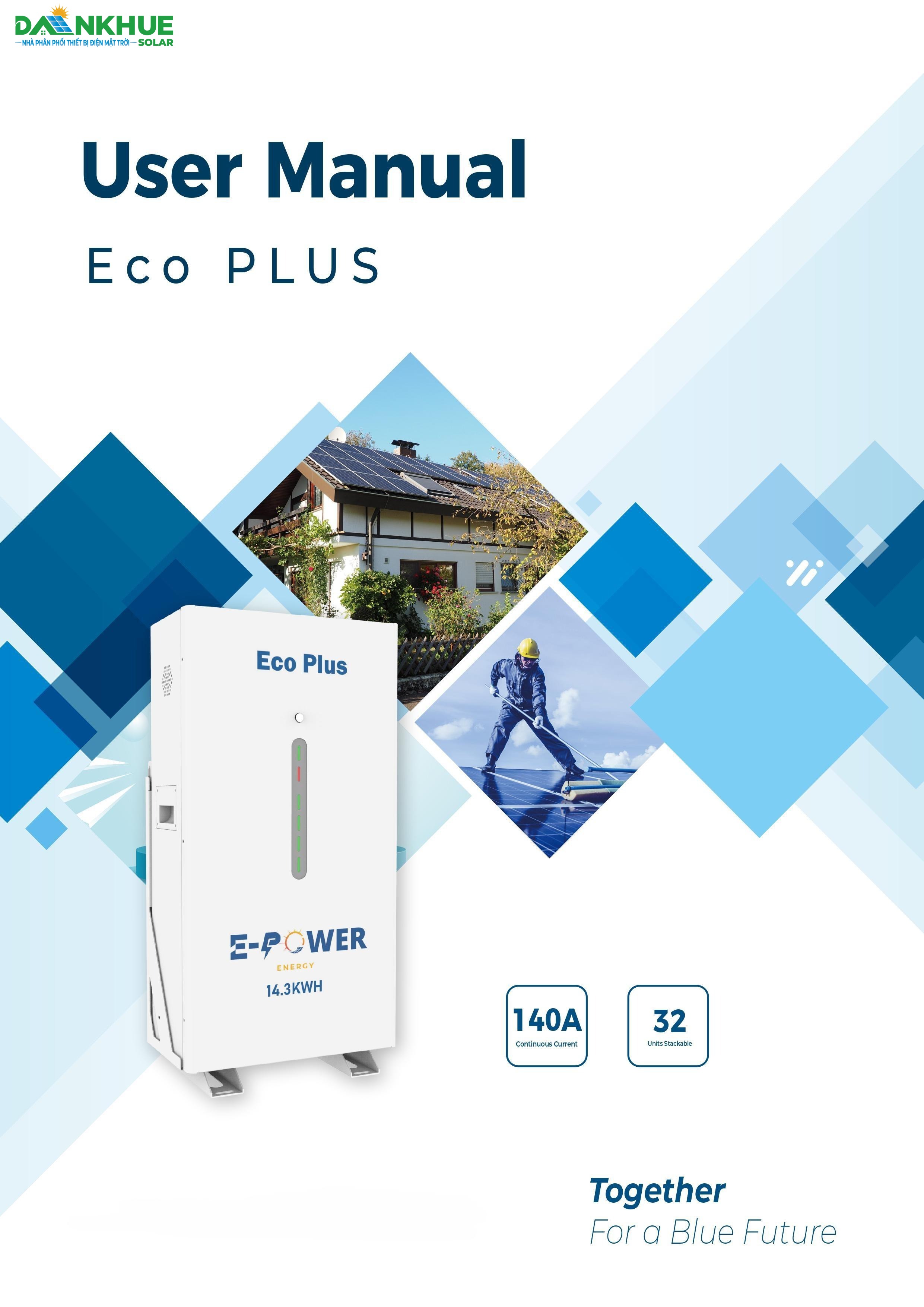 Datasheet pin lưu trữ lithium E-Power Eco Plus 14.3kW