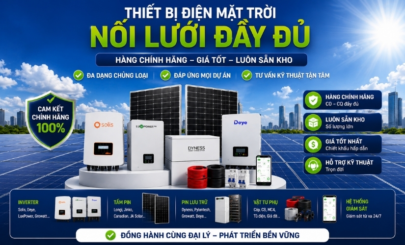 Các công trình điện mặt trời thực tế sử dụng thiết bị từ Đan Khuê Solar