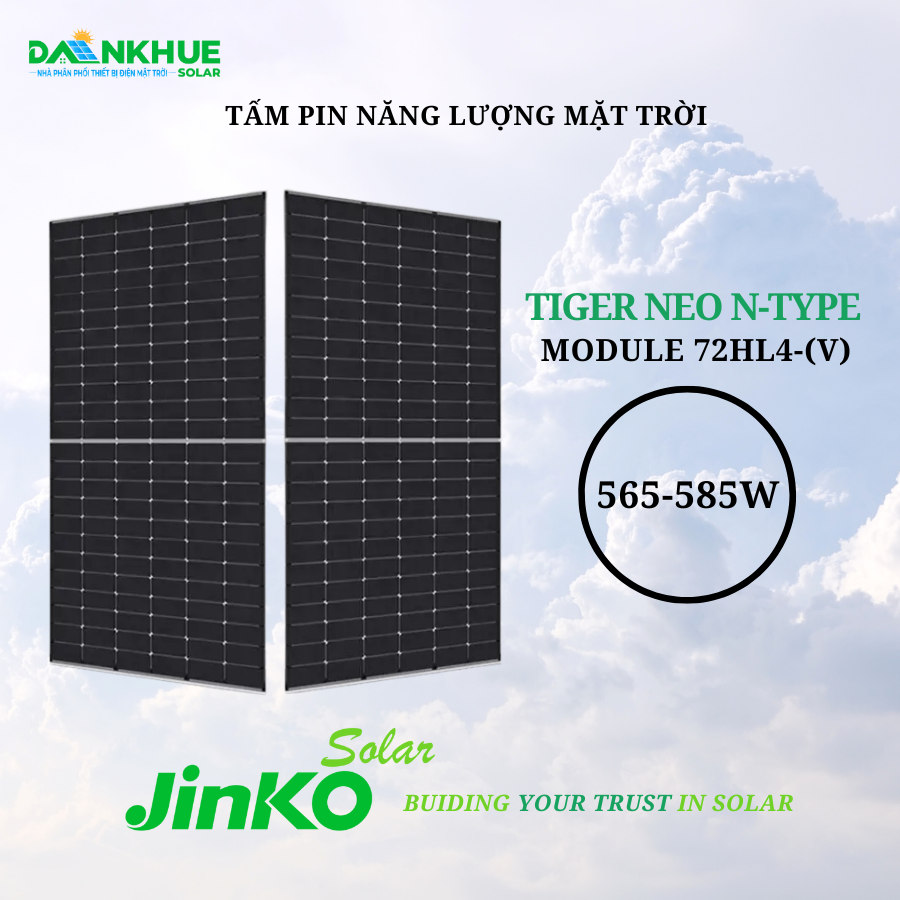 giới thiệu tấm pin năng lượng mặt trời Jinko Tiger Neo N-type 72HL4-(V) 565-585W