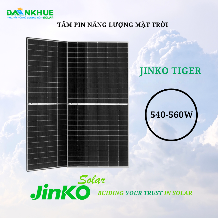 Giới thiệu tấm pin năng lượng mặt trời Jinko Tiger Pro 72HC 540-560W