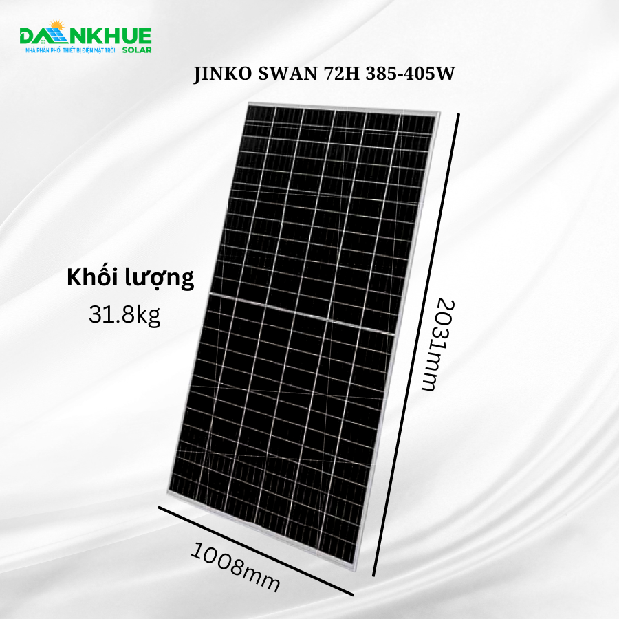 kích thước tấm pin Swan Bifacial 72H 385-405W