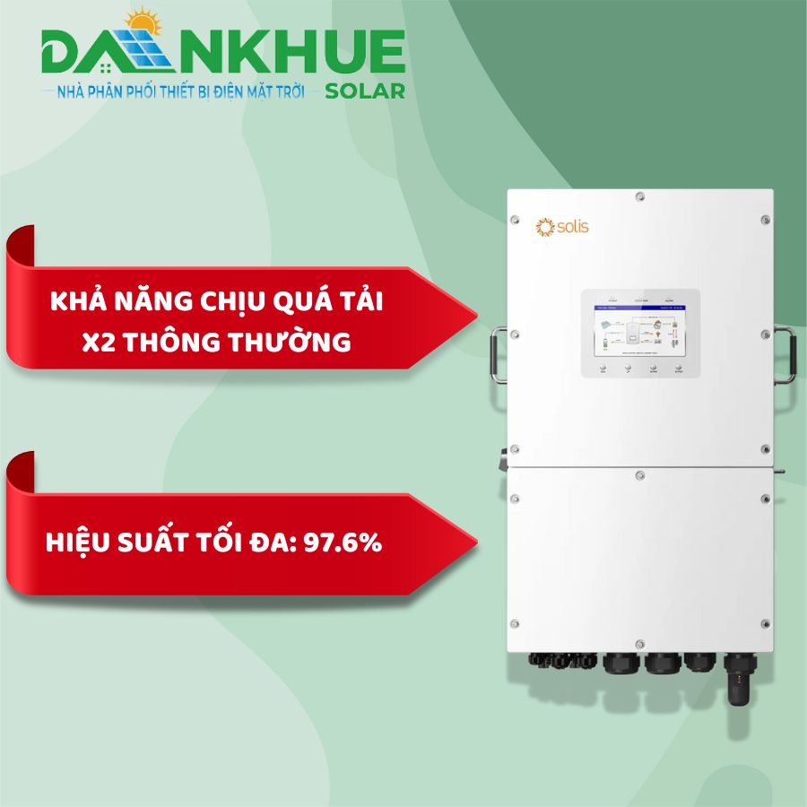 Inverter hybrid có hiệu suất tối đa cao đạt 97.6%