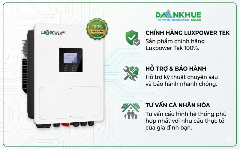 Mua inverter Luxpower SNA Pro chính hãng tại Đan Khuê Solar
