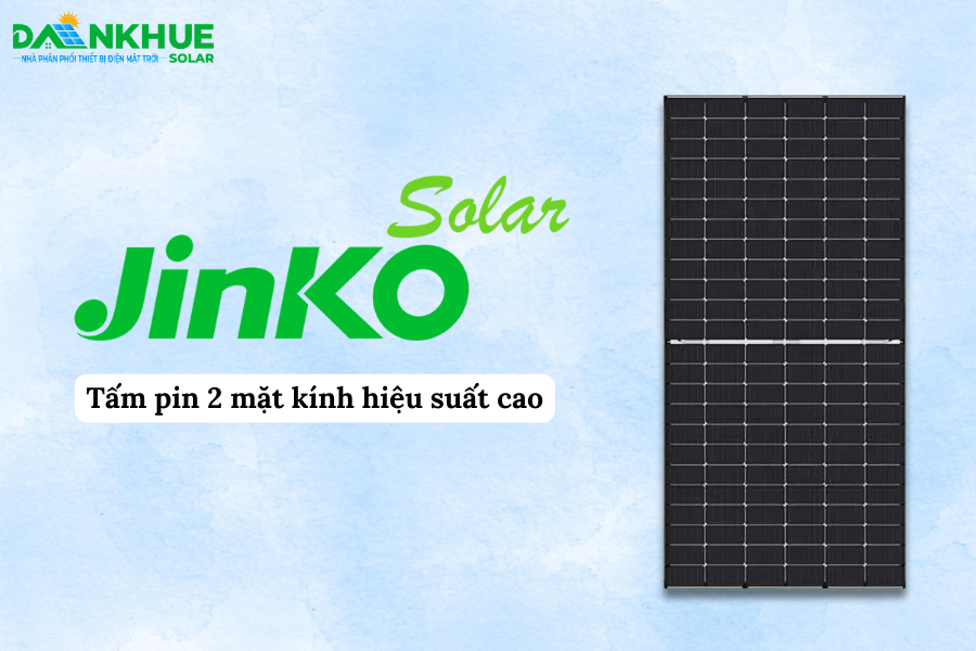 tấm pin Jinko 2 mặt kính hiệu suất cao