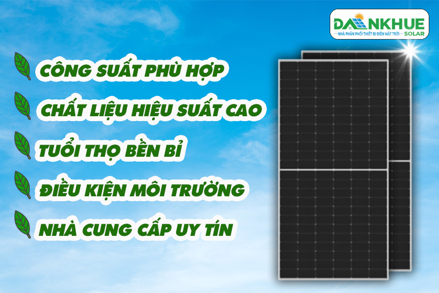 Cách lựa chọn tấm pin năng lượng phù hợp