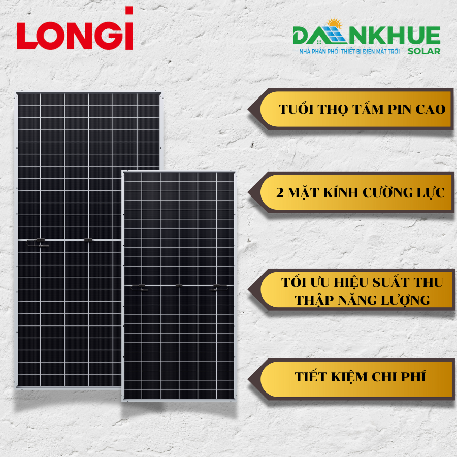 Độ bền và công suất cao của tấm pin năng lượng mặt trời LONGi