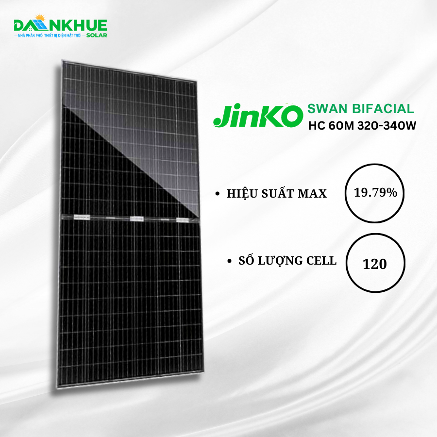 tính năng nổi bật của series pin mặt trời Jinko Swan Bifacial HC 60M 320-340W