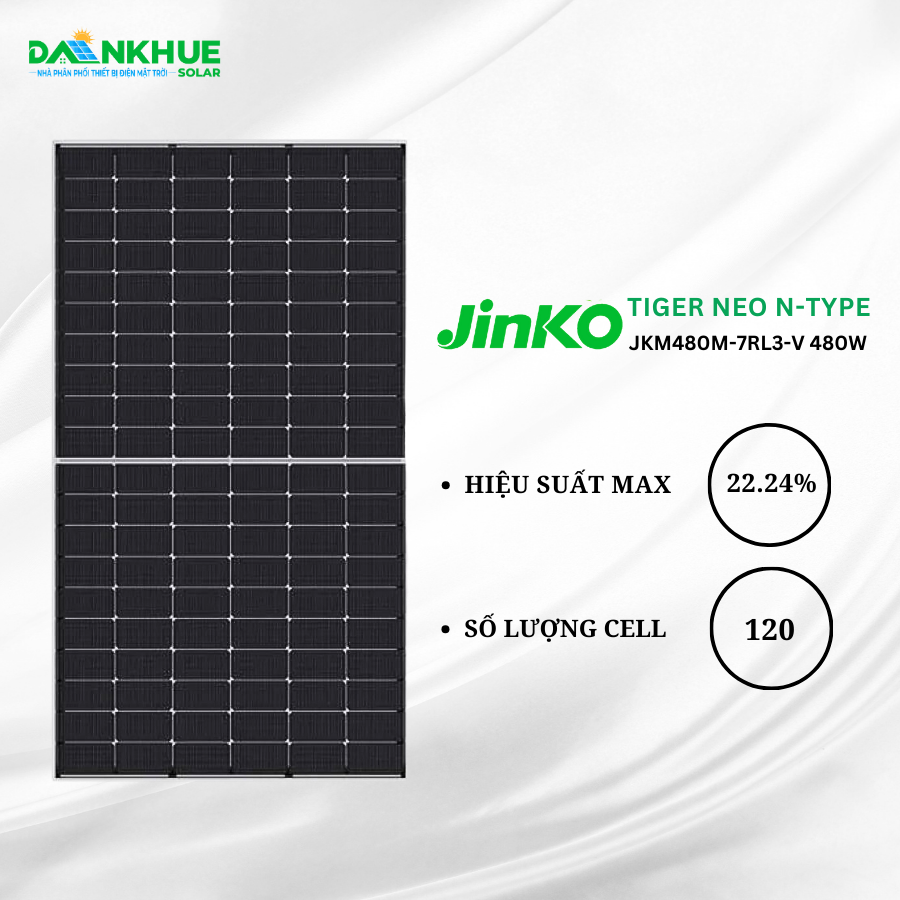 Tính năng nổi bật của tấm pin Jinko JKM480M-7RL3 480W