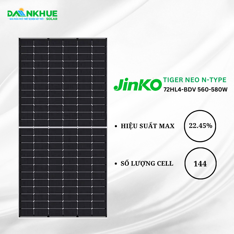 tính năng tấm pin điện mặt trời Jinko Tiger Neo N-type 72HL4-BDV 560-580W