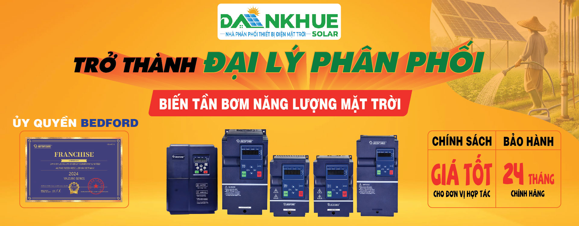 Đại lý biến tần bơm năng lượng mặt trời
