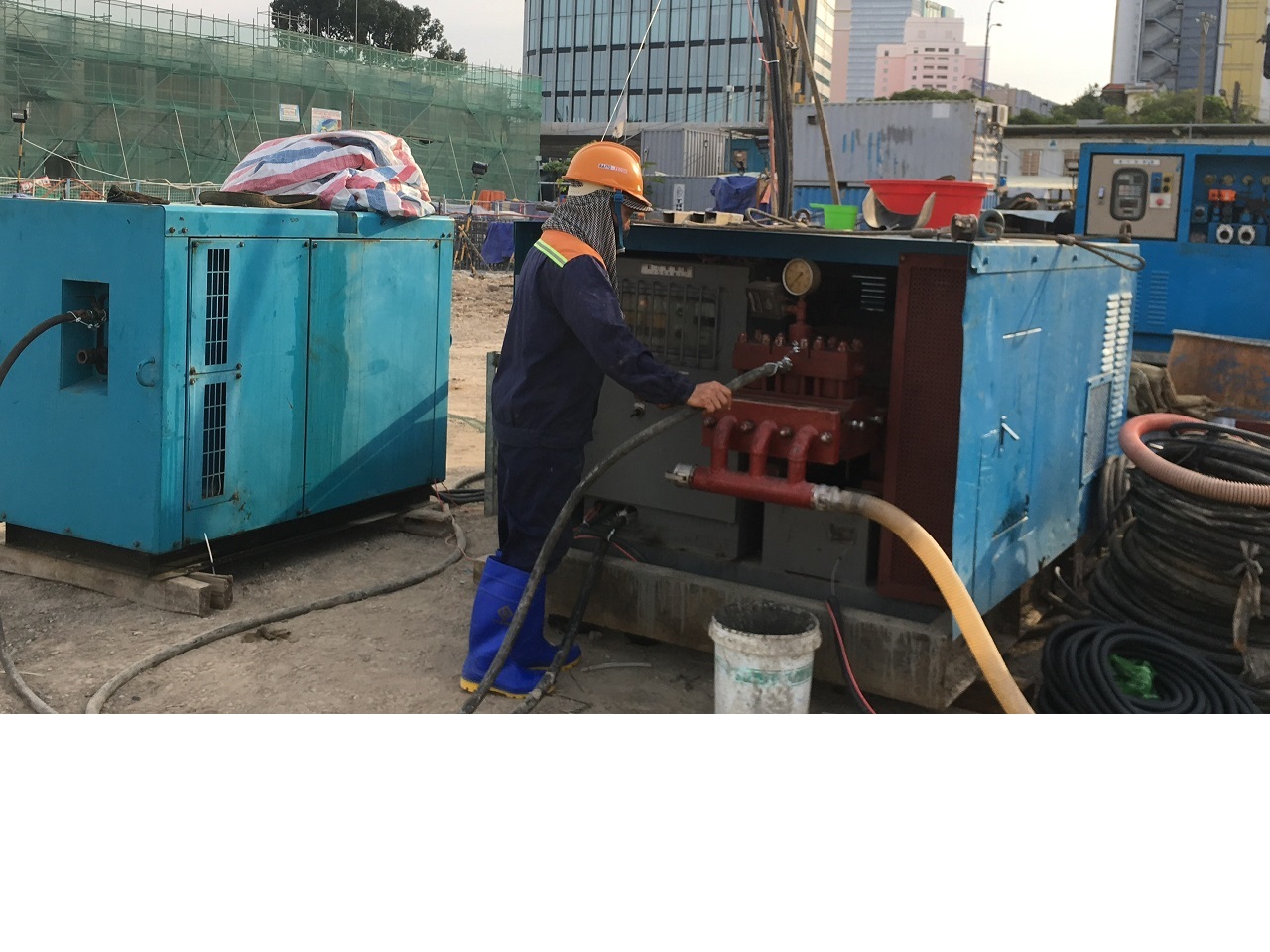Dự án thi công cọc Jet-Grouting, dự án The Sun- Tòa nhà Văn phòng TM dịch vụ tại lô đất ký hiệu VP2, Khu phức hợp Sài Gòn-Ba Son