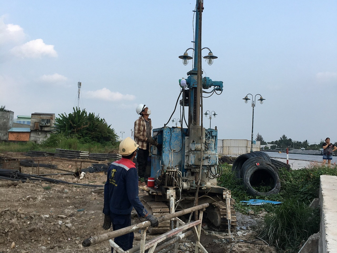 Thi công cọc Jet-Grouting, dự án Phát triển TP Cần Thơ và tăng cường khả năng thích ứng đô thị
