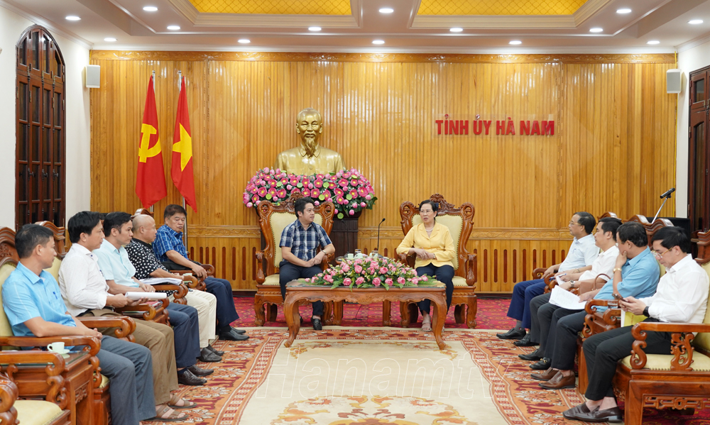 ĐỒNG CHÍ BÍ THƯ TỈNH ỦY HÀ NAM TIẾP VÀ LÀM VIỆC VỚI CÔNG TY CỔ PHẦN TẬP ĐOÀN SAPIEN ĐỒNG CHÍ BÍ THƯ TỈNH ỦY HÀ NAM TIẾP VÀ LÀM VIỆC VỚI CÔNG TY CỔ PHẦN TẬP ĐOÀN SAPIEN