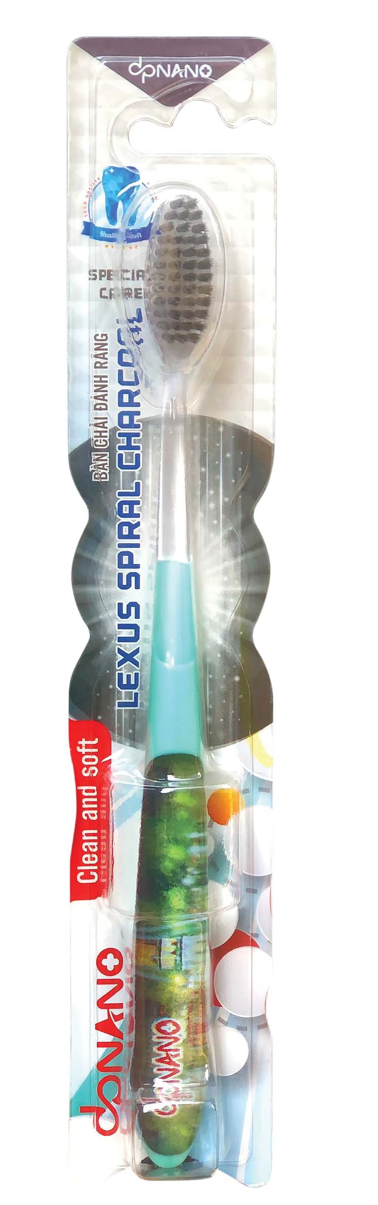 Bàn chải dpNano Lexus Spiral Charcoal