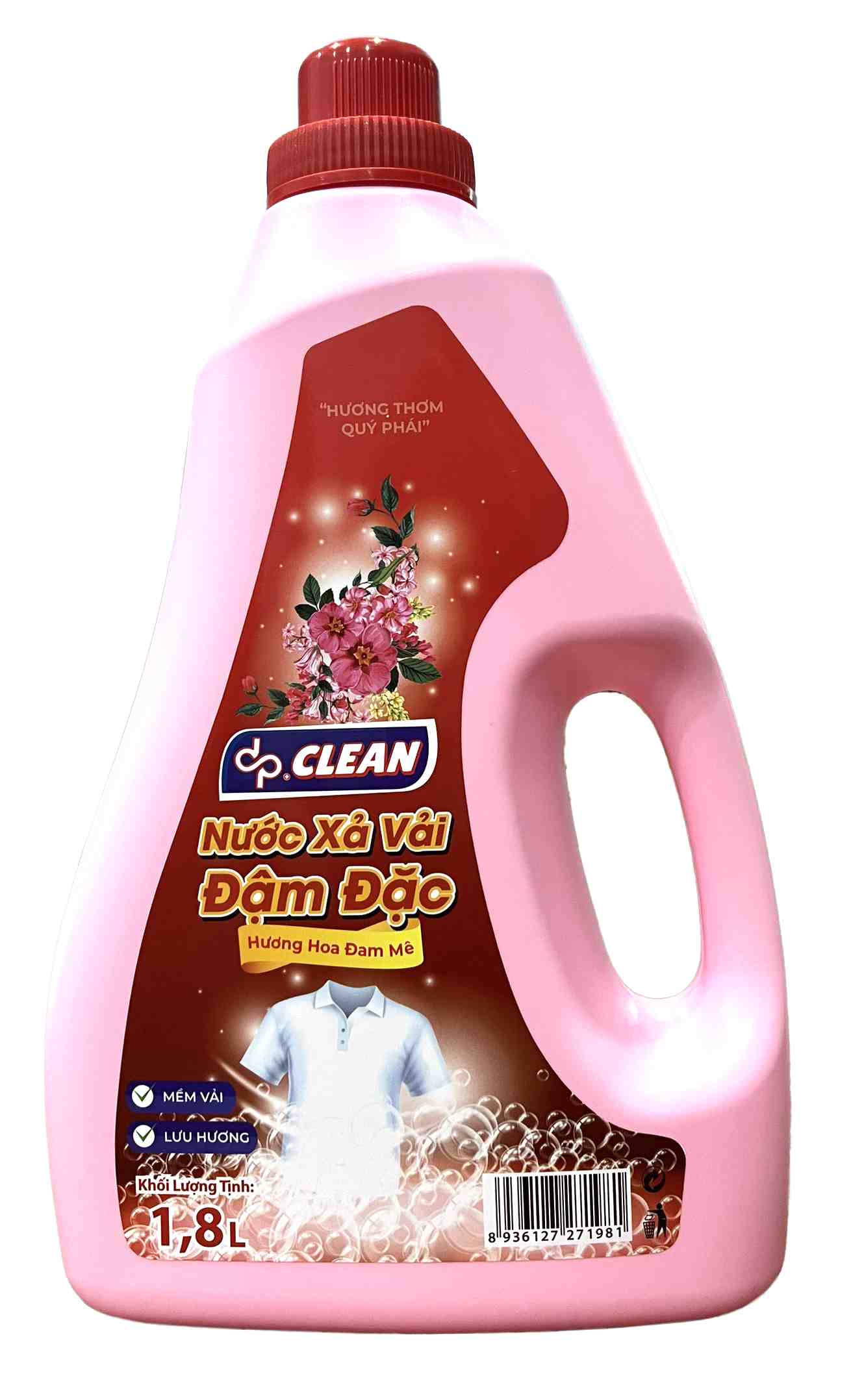 Nước Xả Vải dpCLEAN 1.8L - Hương Hoa Diệu Kỳ