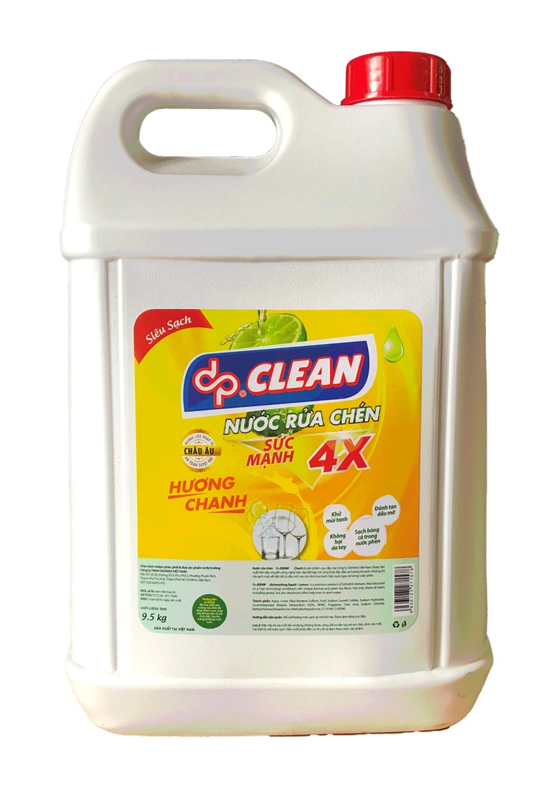 Nước rửa chén dpCLEAN 750ml - Chanh gừng