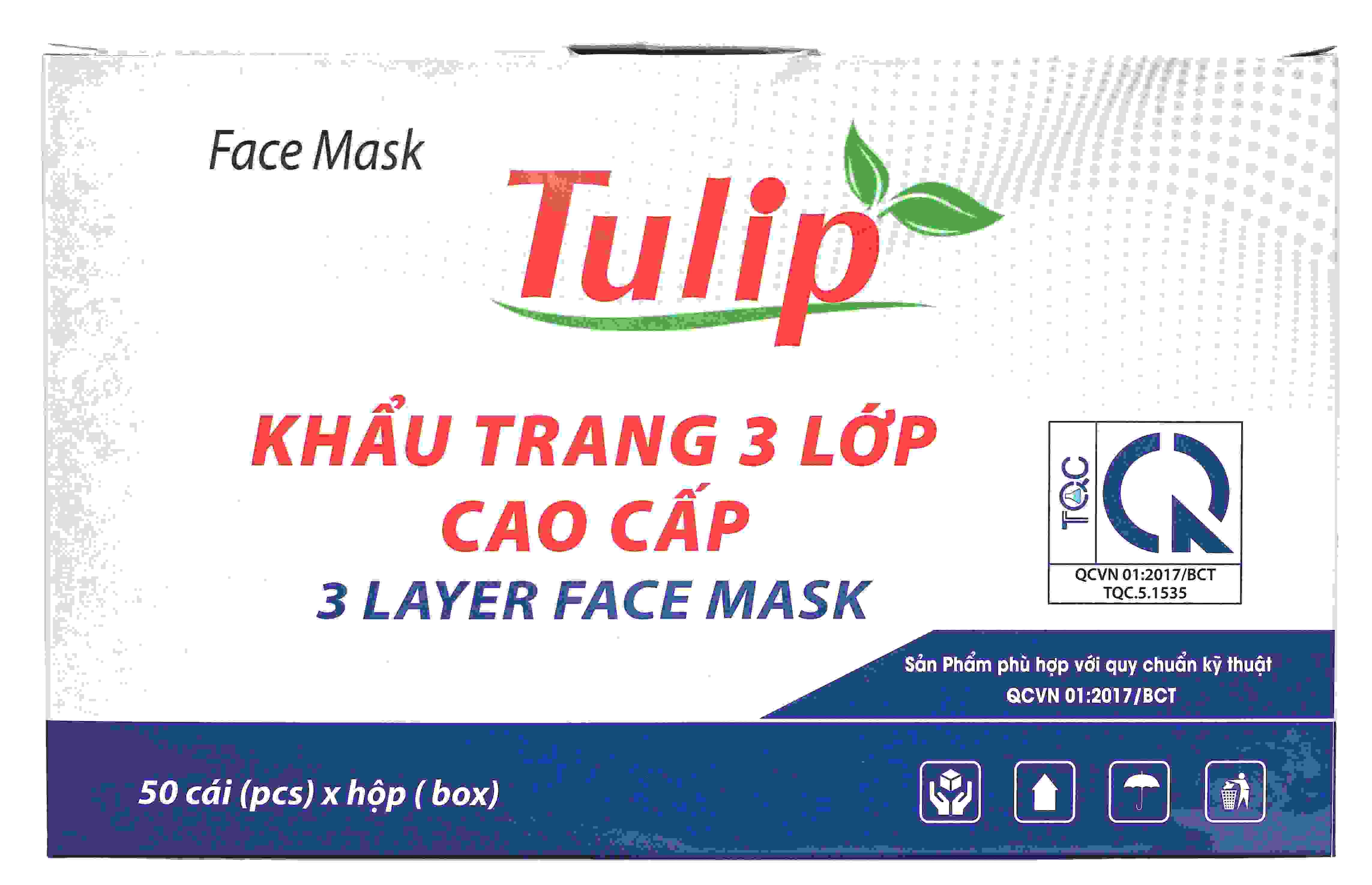 Khẩu trang 3 lớp cao cấp TULIP 50C