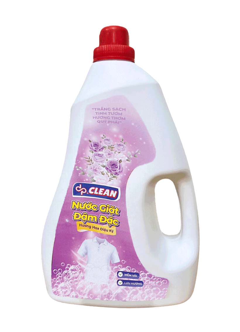 Nước giặt đậm đặc dpCLEAN 1.8kg - Hương Phấn Dịu Nhẹ