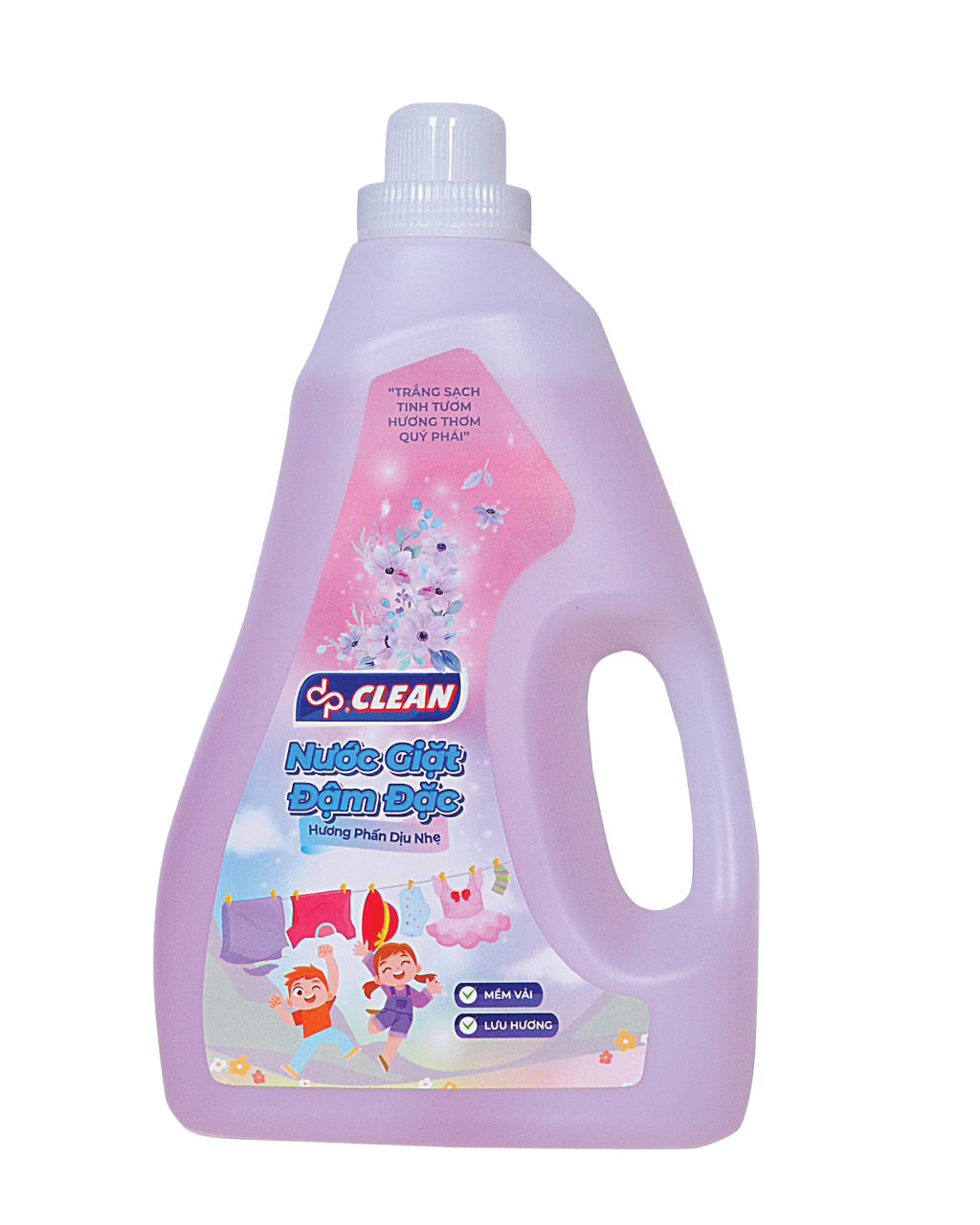 Nước giặt đậm đặc dpCLEAN 3.6kg - Hương Phấn Dịu Nhẹ
