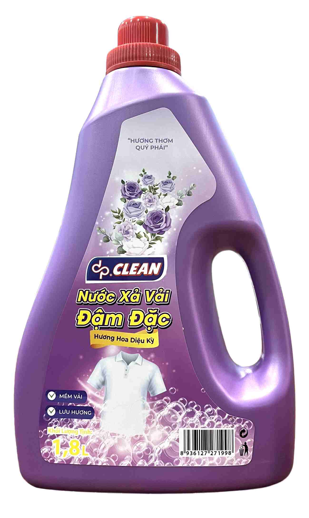 Nước Xả Vải dpCLEAN 1.8L - Hương Hoa Diệu Kỳ