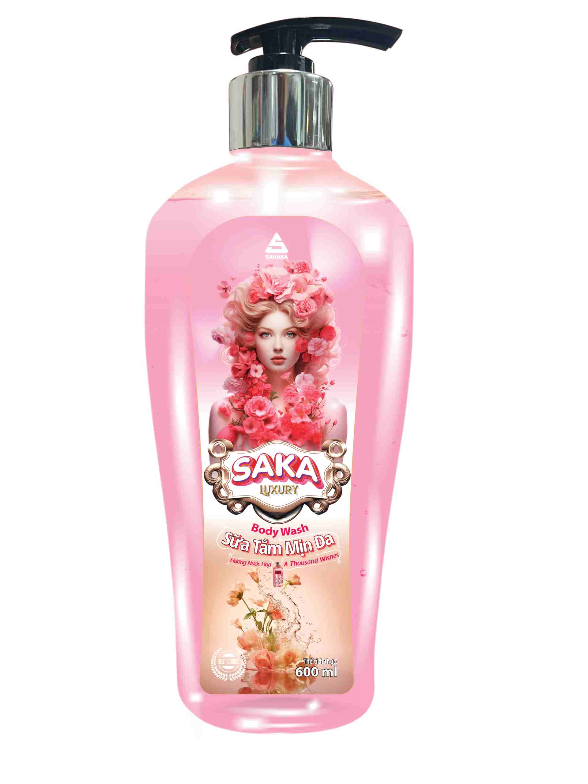Sữa tắm Saka Luxury 600ml - Cherry Blossom