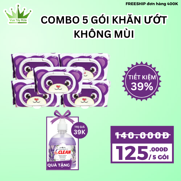 Khăn ướt dpNANO - hương Tươi mát (màu đỏ)