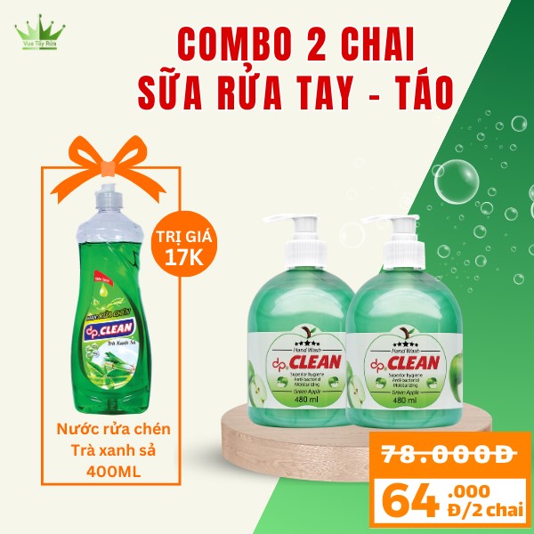 Sữa rửa tay dpCLEAN 480ml - Dâu