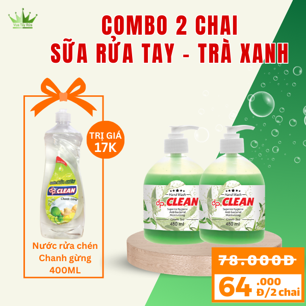 Sữa rửa tay dpCLEAN 480ml - Dâu