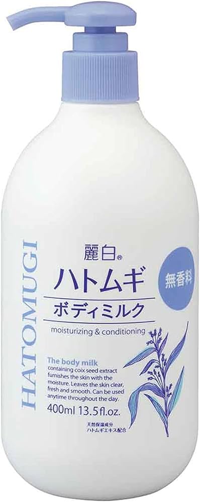 Sữa Dưỡng Thể Dưỡng Trắng Mịn Da Reihaku Hatomugi Body Milk Dùng Ban Đêm - Không Mùi Hương (400mL)_Nội Địa Nhật