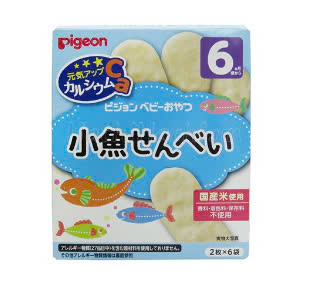 Bánh ăn dặm Pigeon bổ sung canxi vị cá mòi 6M