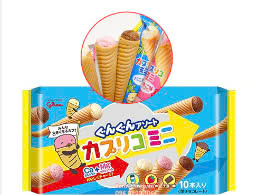 Bánh ốc quế nhân kem Glico 87g