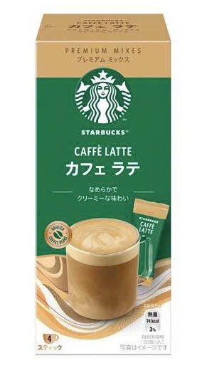 Cà Phê Hòa Tan Starbucks Caramel Latte Hộp 4 gói x 22g